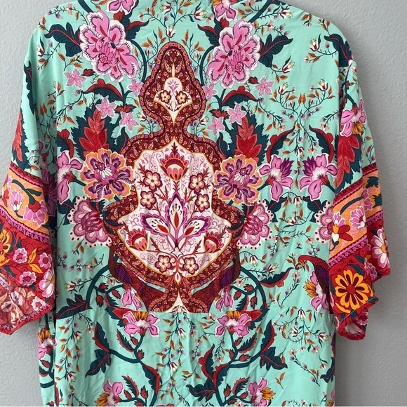 Anthropologie Riley Radiant Floral Kimono Boho - One Size - Picture 4 of 12